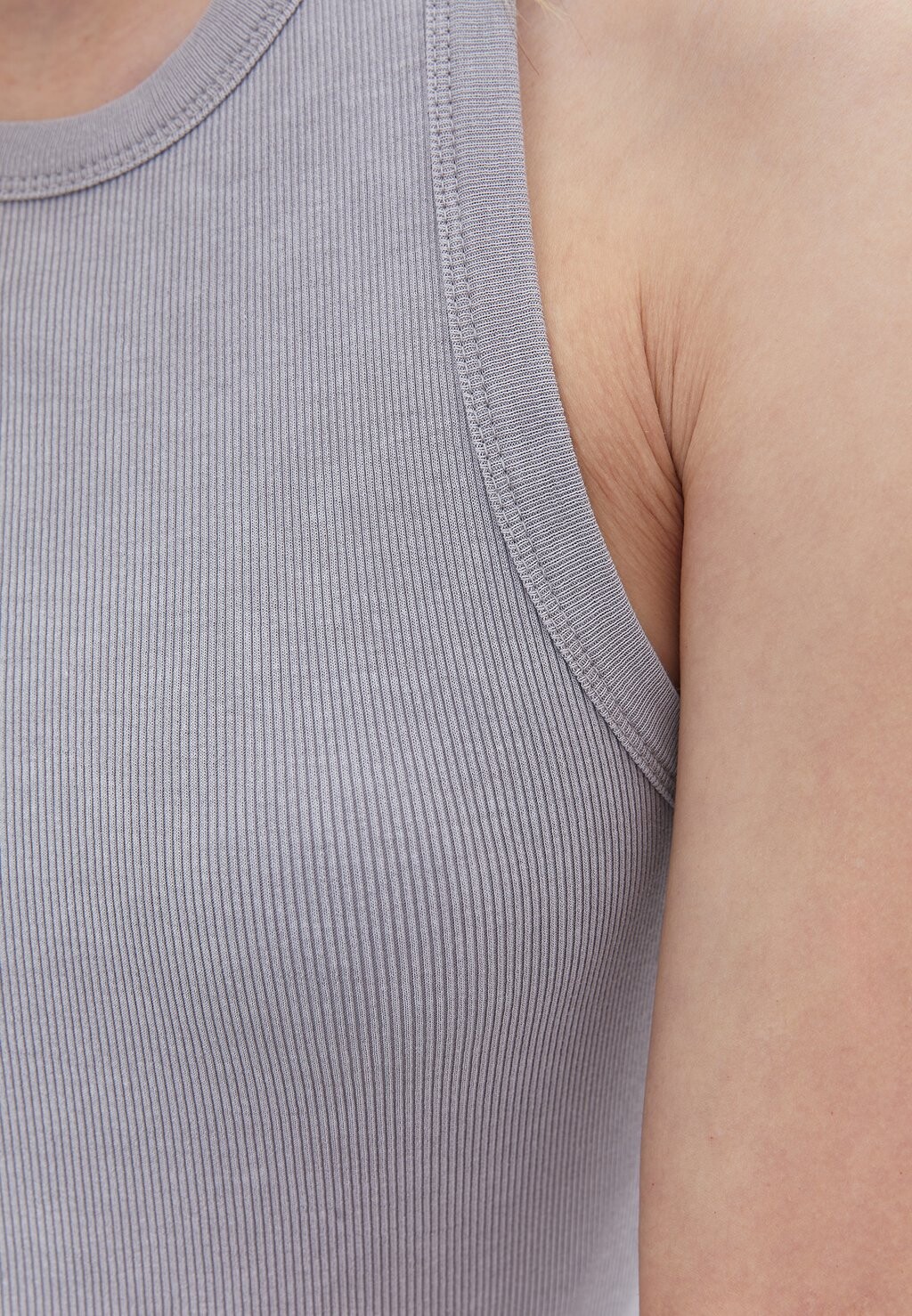 

Топ WASHED NECK SINGLET OXXO, серый