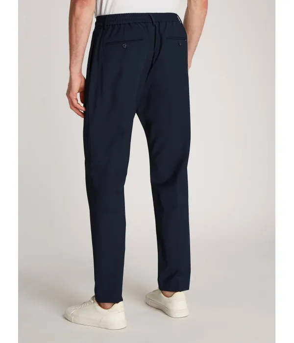 Шерстяные брюки-чинос в стиле гарлем Regular fit Tommy Hilfiger, синий — фото 3