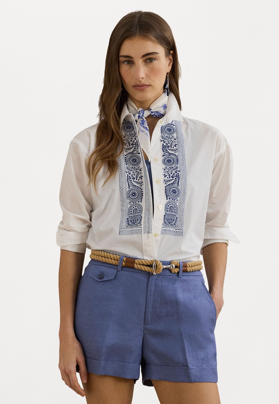 

Блуза Lauren Ralph Lauren GEO EMBROIDERED COTTON BROADCLOTH SHIRT, White