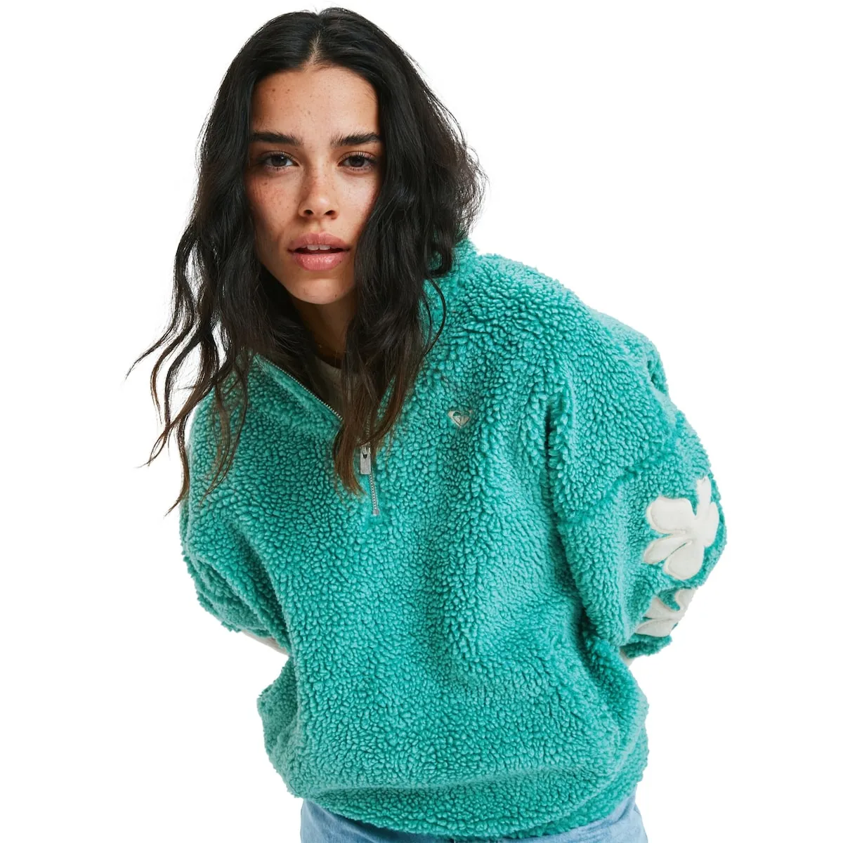 

Женская флисовая куртка Far Away Roxy, бирюзовый