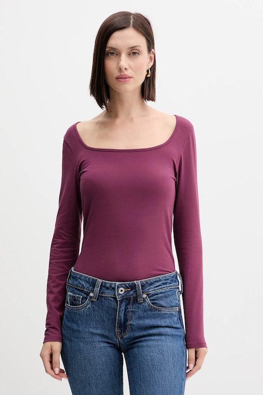 

Лонгслив United Colors Of Benetton, фиолетовый