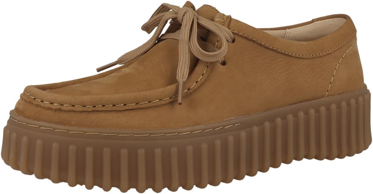 Кроссовки Clarks Unisex-Adult Torhill Bee, Light Tan Nubuck — фото 4