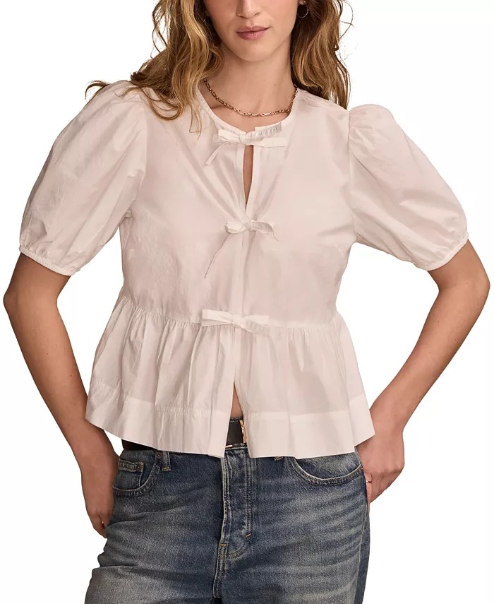

Женский топ-бабочка Flyaway Lucky Brand, белый