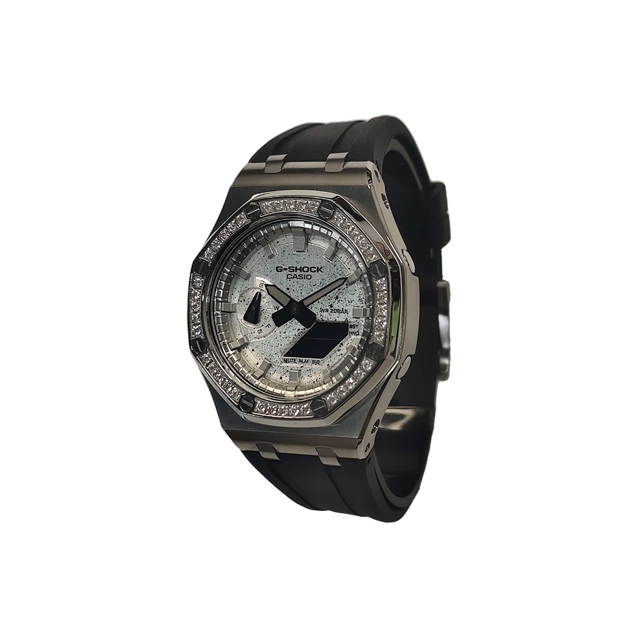 

CASIO Часы Men Liquid Crystal/Analog Dual Display Series 44mm Silver Watch
