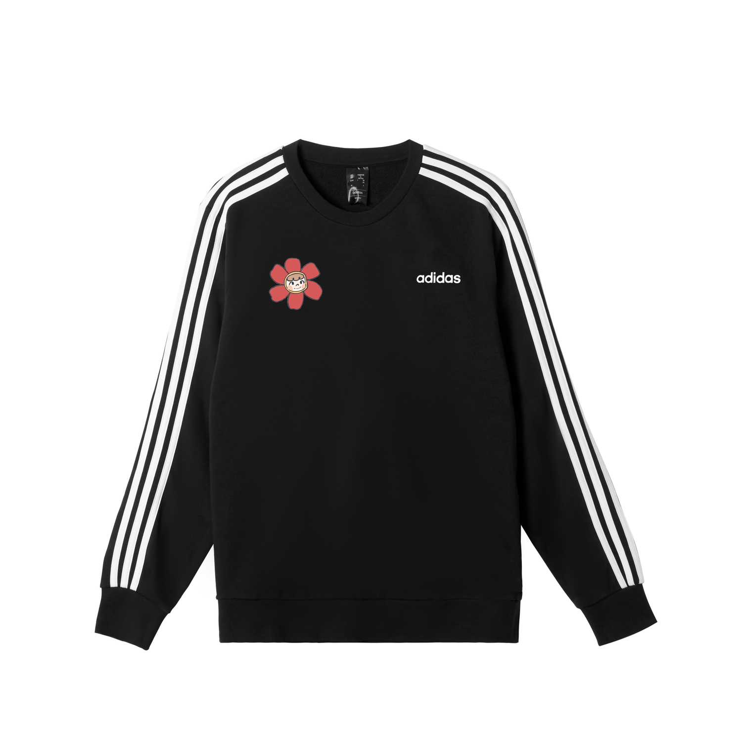 

Adidas Мужская толстовка с круглым вырезом, черная, средней толщины