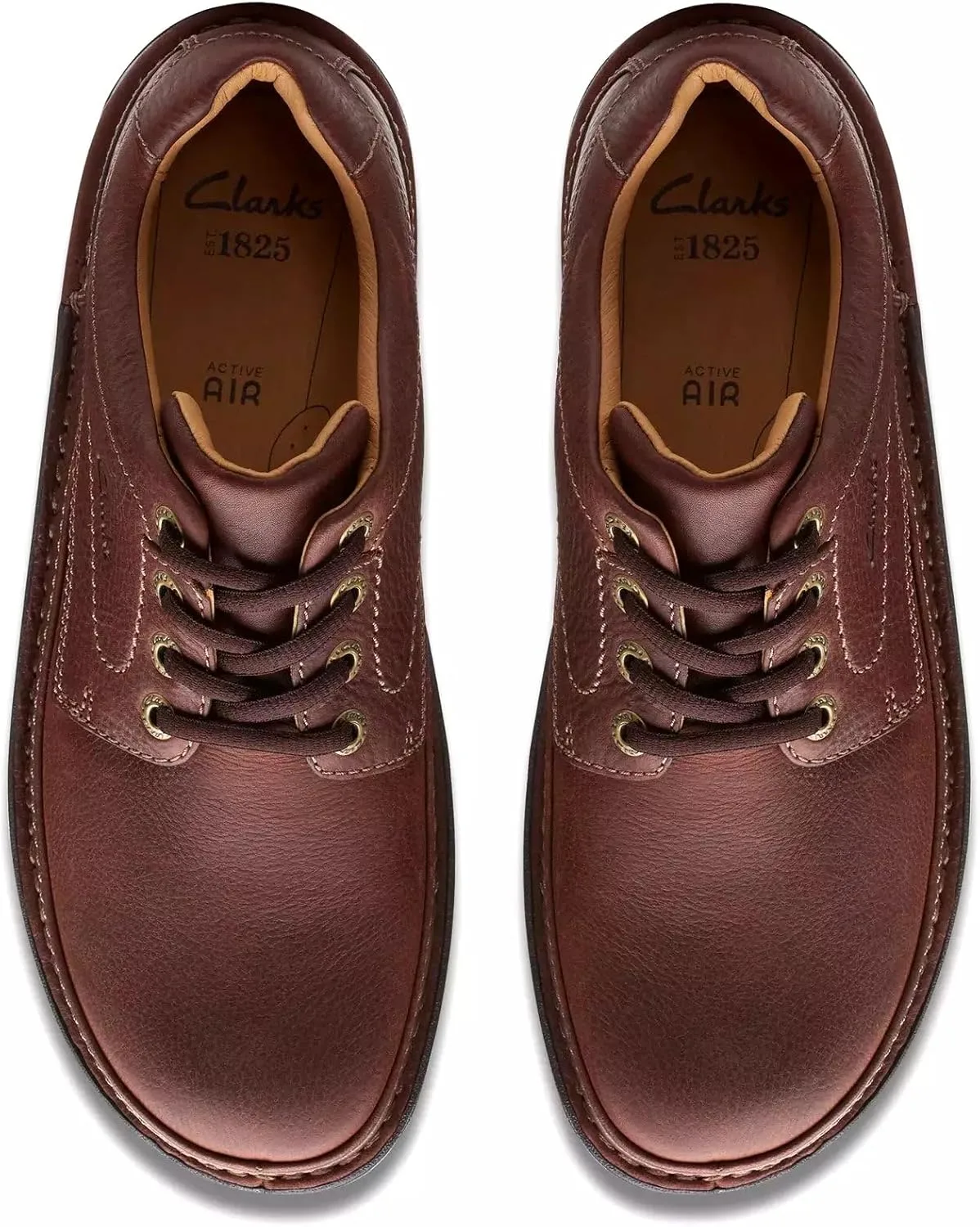 Мужские кроссовки Clarks Nature Three на шнуровке, коричневый — фото 3