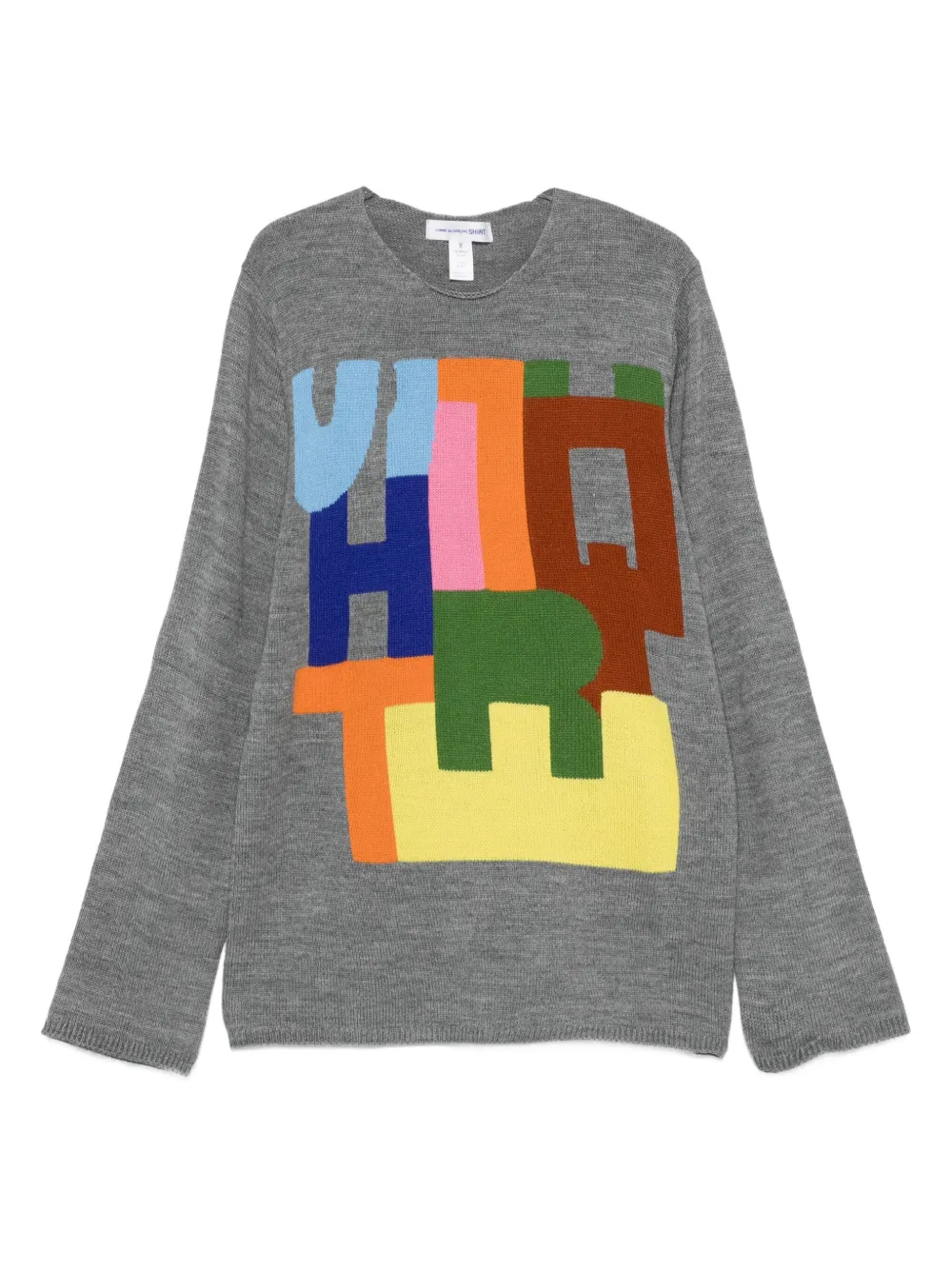 

Свитер с интарсией Comme Des Garçons Shirt, серый