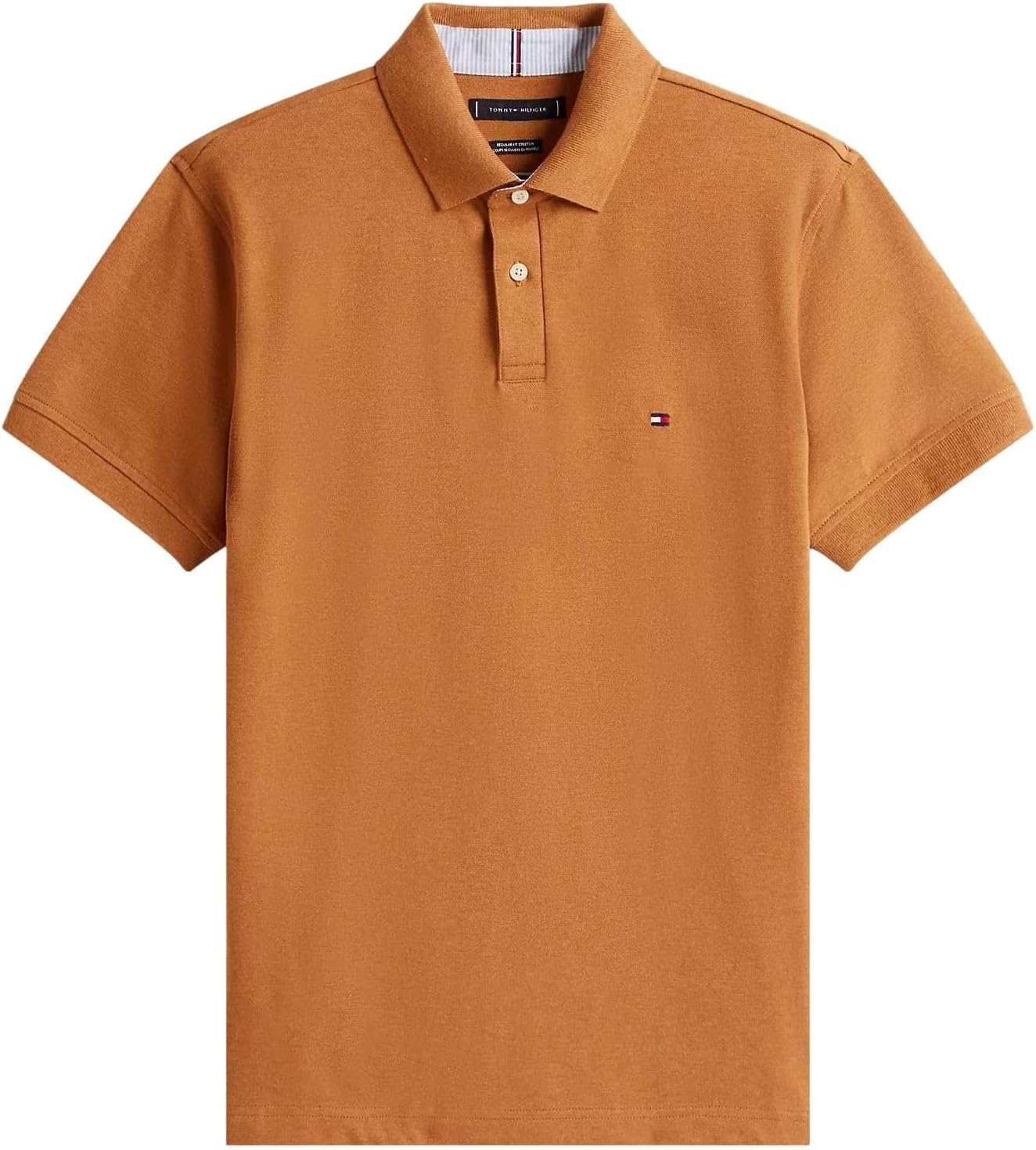 

Мужское поло Tommy Hilfiger S/S, Spice Brown Heather, Коричневый, Мужское поло Tommy Hilfiger S/S, Spice Brown Heather