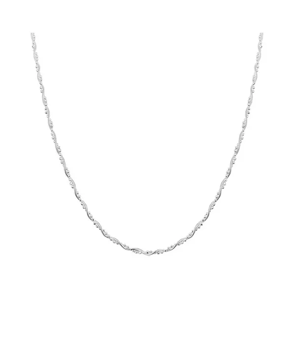 

Ожерелье из витых бусин из стерлингового серебра Spero London, silver