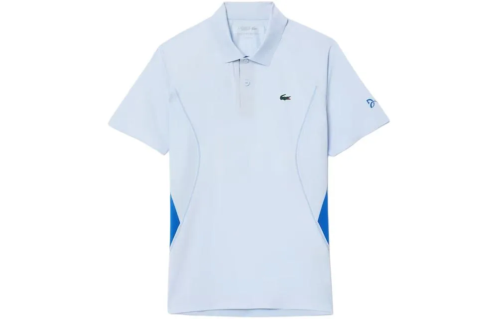 Футболка-поло Lacoste Djokovic Collaboration мужская, прямой крой, Phoenix синий — фото 3