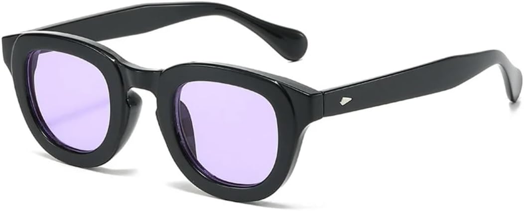 

Солнцезащитные очки для мужчин и женщин - защита UV400 - овальные линзы с градиентным переходом цвета для занятий спортом на открытом воздухе и вождения DSVIGF, Black Purple