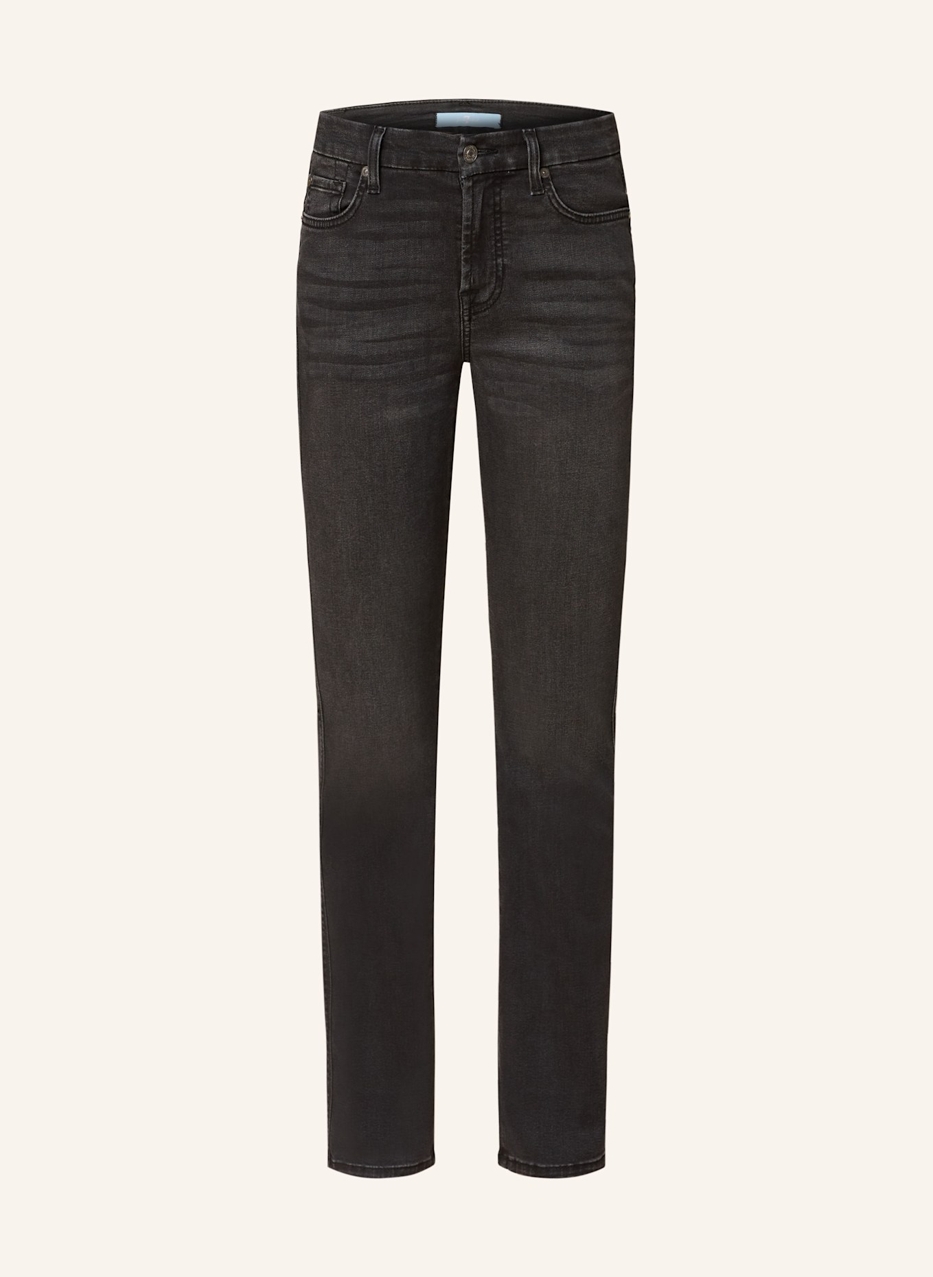 

Прямые джинсы кимми 7 For All Mankind, черный