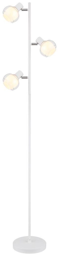 

Торшер Globo Lighting металл белый матовый, хром, прозрачное стекло, опаловое стекло, белый кабель ПВХ, ножной переключатель в кабеле, ДхШхВ: 250х230х1540мм, длина кабеля 1800мм, без 3x E14 40Вт 230В.