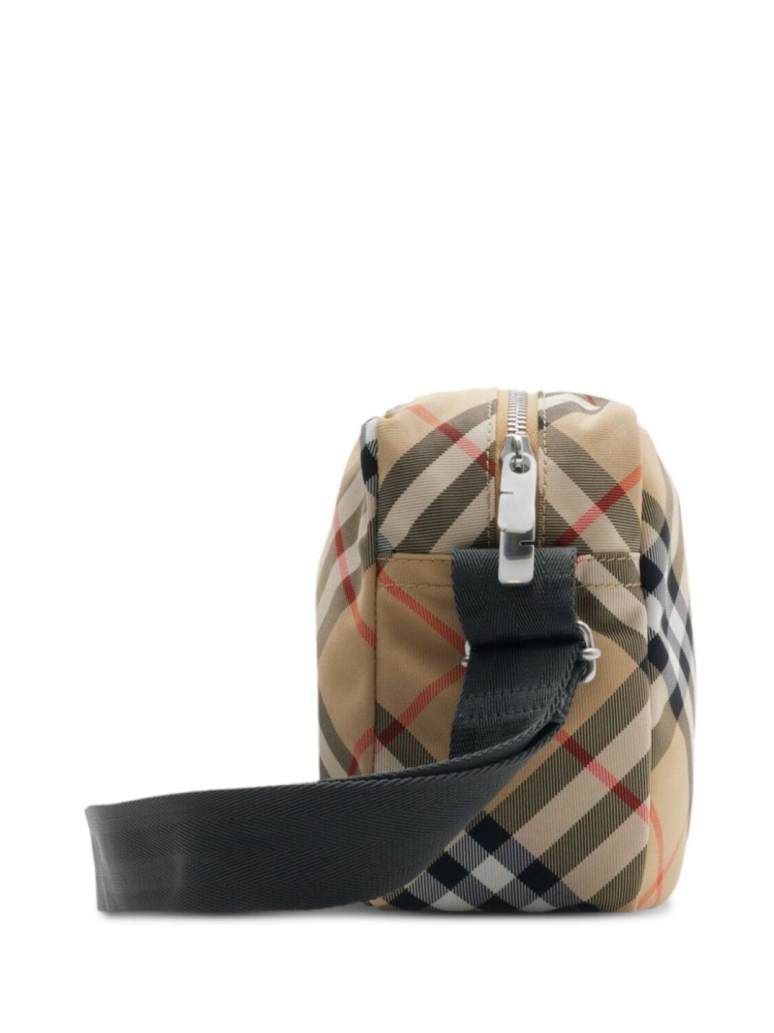 Burberry сумка-мессенджер в винтажную клетку, нейтральный цвет — фото 3