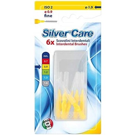 

Набор из 6 тонких насадок для межзубных щеток, Silvercare
