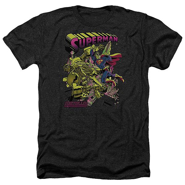 

Футболка Superman versus Metallo Blacklight Adult Heather Licensed Character
