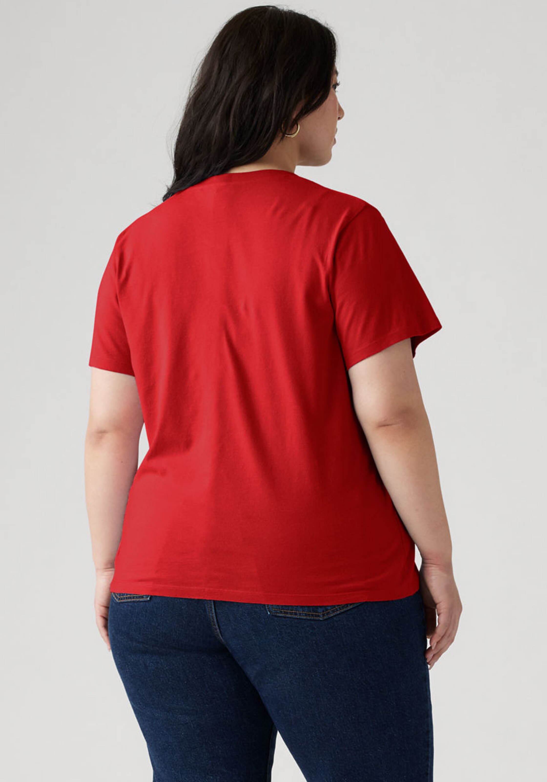 Levi's Plus Футболка 'The Perfect' в ярко-красном цвете — фото 3