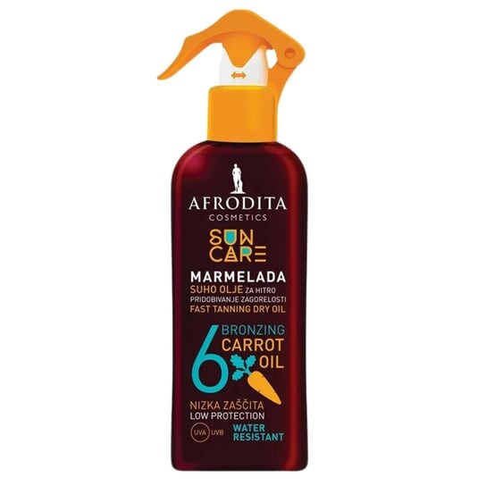 

Бронзирующее морковное масло, 150 мл Afrodita, Sun Care Dry Oil SPF6