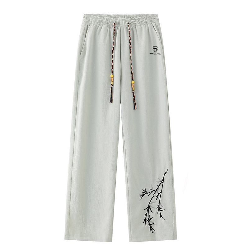 

Повседневные брюки мужские утепленные прямого кроя VanCamel, светло-серый