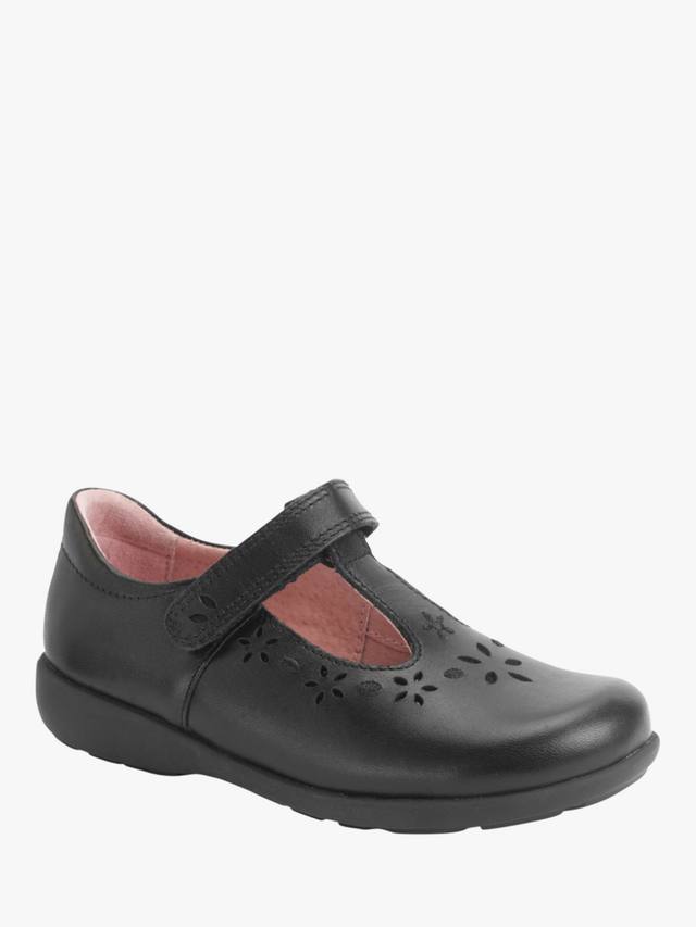 Детские школьные туфли Charlotte Leather с цветочным принтом Start-Rite, Black Leather — фото 3