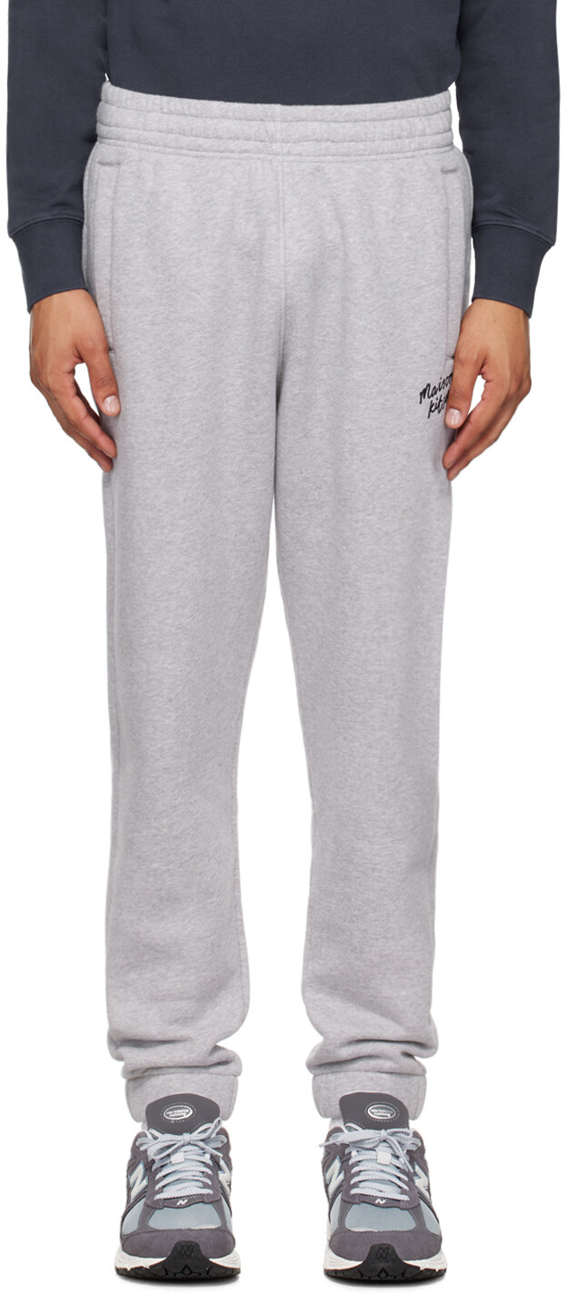 

Серые спортивные штаны Handwriting Comfort Maison Kitsune