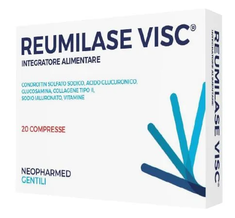 

Реумилаза Visc 20 таблеток, добавка гиалуроната натрия Reumilase
