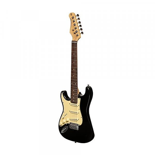 

Электрогитара Stagg SES-30 BK 3/4LH Standard "S" 3/4 Size Maple Neck 6-String Electric Guitar for Left Hand Player
