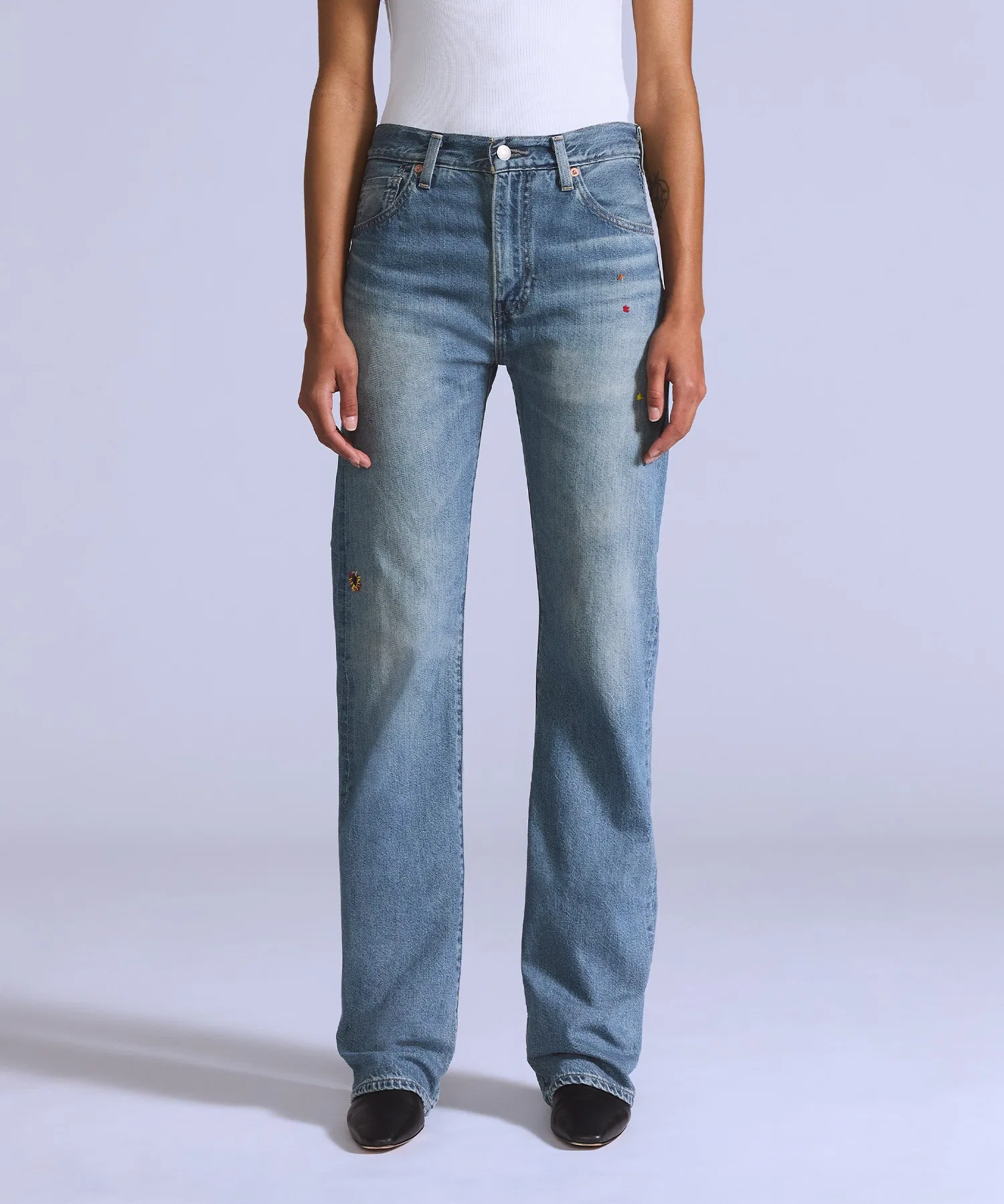 Прямые джинсы Levi's BLUETAB™ PLANK, произведено в Японии.