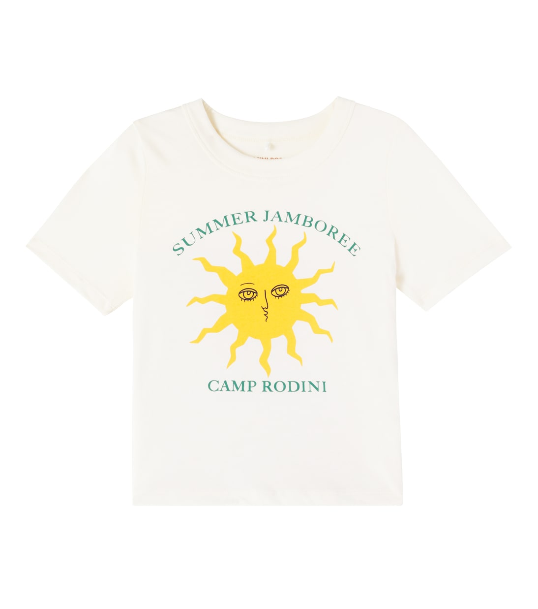 

Футболка из хлопка с принтом Mini Rodini, Offwhite