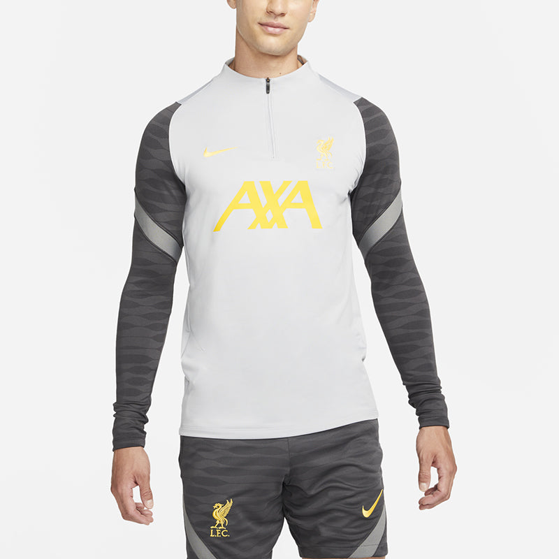 Спортивный топ Nike Liverpool FC Strike Dri-FIT Soccer Drill Top 'White Grey' DC7771-017, серый — фото 3