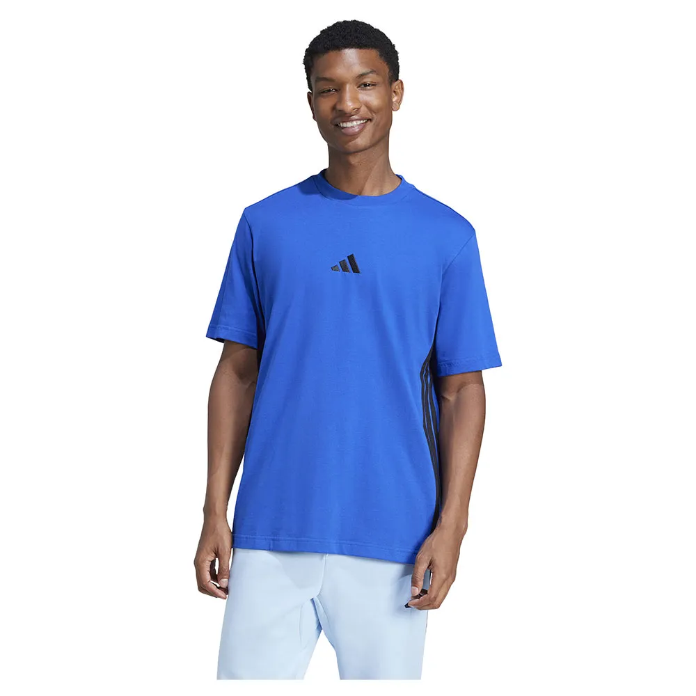

Футболка с коротким рукавом adidas Essentials 3 Stripes Single Jersey, синий