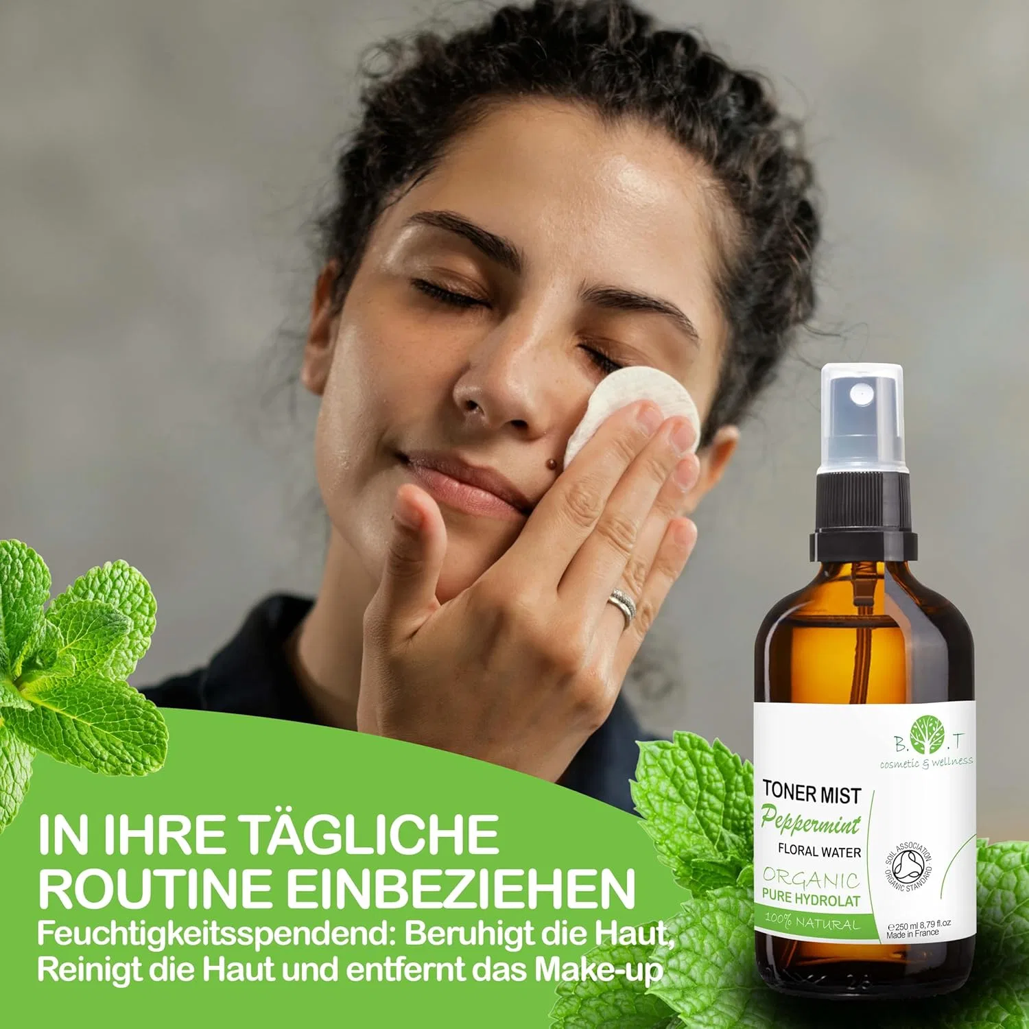 Органическая мятная вода от B.O.T cosmetic & wellness, 100 мл B.O.T Cosmetic & Wellness — фото 3