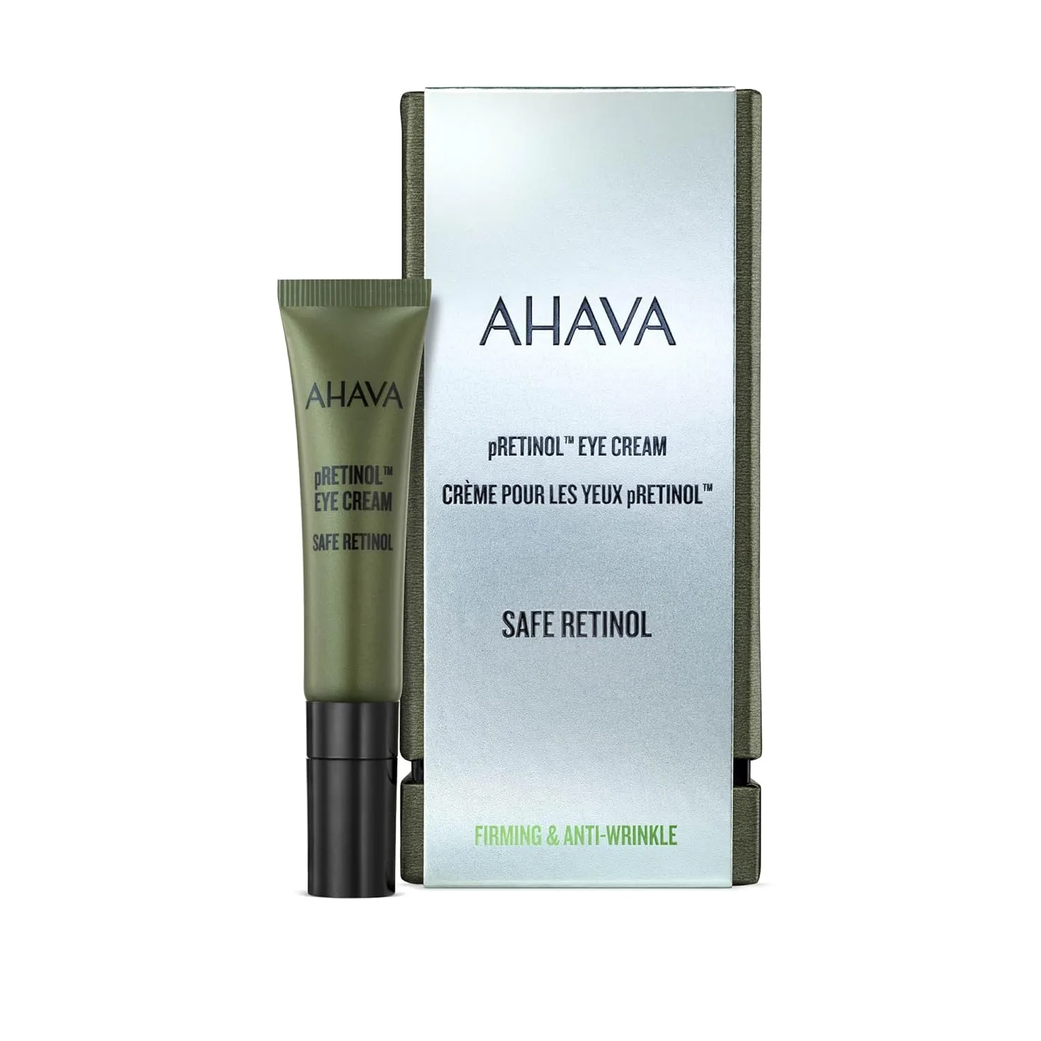 AHAVA Safe pRetinol крем для глаз с запатентованным Safe pRetinol и минералами Мертвого моря, подтягивающий и разглаживающий, против морщин и признаков старения, 15 мл — фото 2