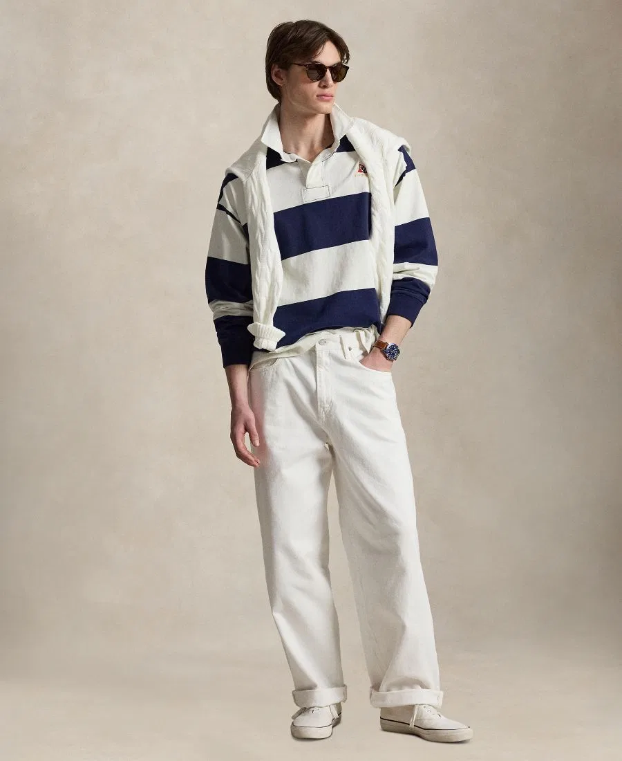 Мужские джинсы Rivington Relaxed Polo Ralph Lauren, белый — фото 2