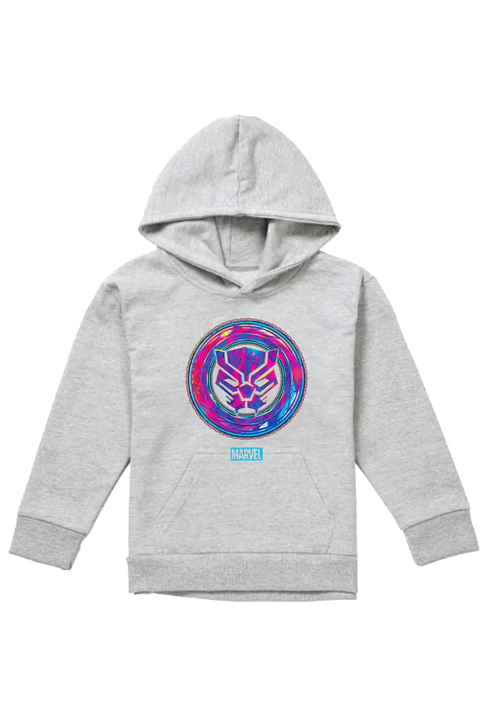 Детская худи Marvel Black Panther Athletic Heather, серый — фото 4