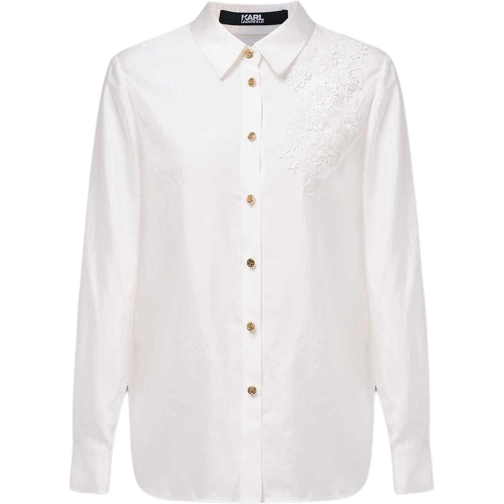 

Рубашка KARL LAGERFELD FW25 женская KARL LAGERFELD / Karl Lagerfeld Jeans, белый