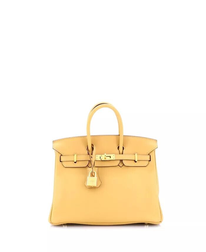 

Сумка Birkin 25, желтая, Swift, с золотой фурнитурой Pre-Owned HERMÉS, желтый