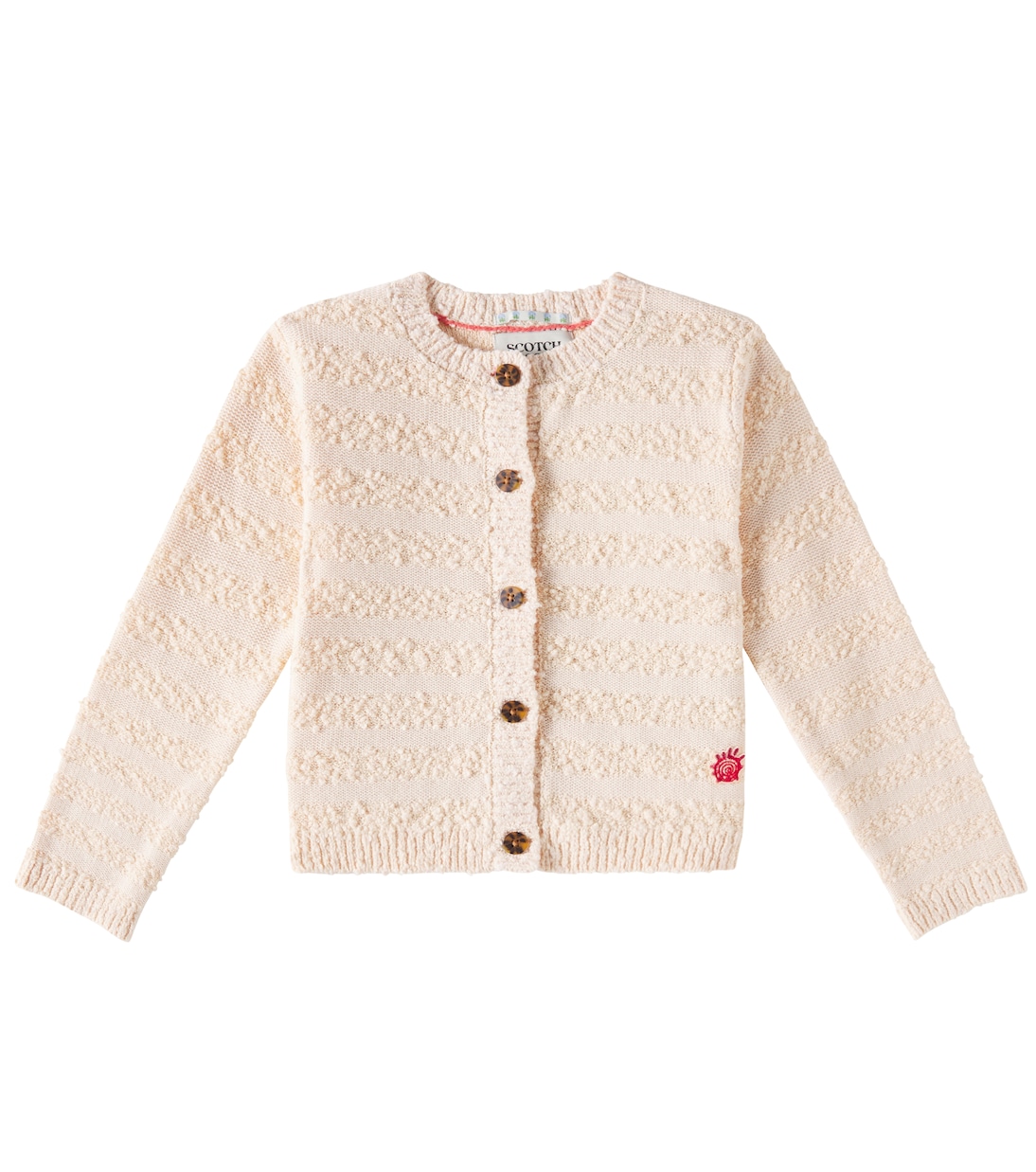 

Кардиган из букле из смесового хлопка Scotch & Soda Kids, Bright Red
