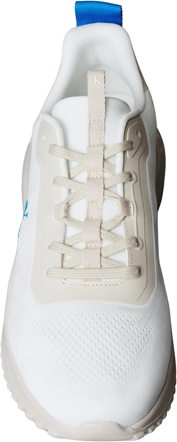 Мужские беговые кроссовки Calvin Klein Eva Mix с сетчатой ​​вставкой, Grey White Eggshell Indigo Blue — фото 4