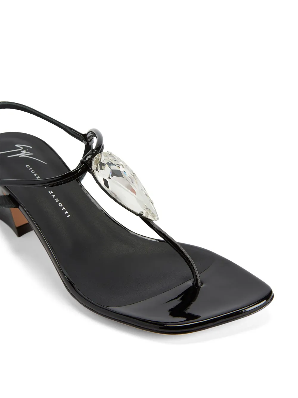 Босоножки Anthonia с квадратным носком Giuseppe Zanotti, черный — фото 4