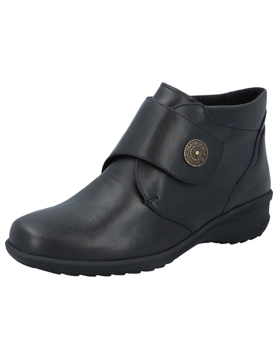 Туфли Solidus Halbschuh Karo Weite K, черный