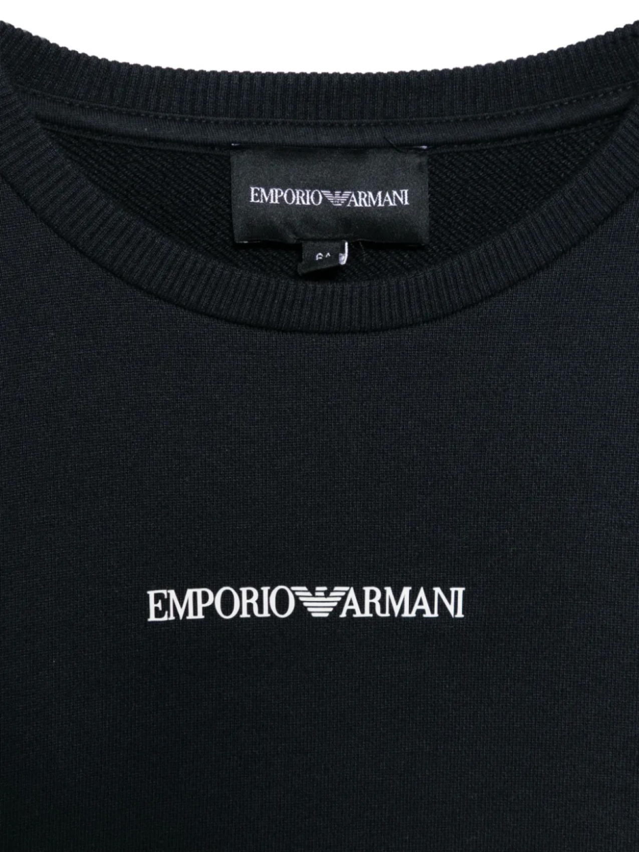 Детская толстовка с логотипом Emporio Armani Kids, синий — фото 3
