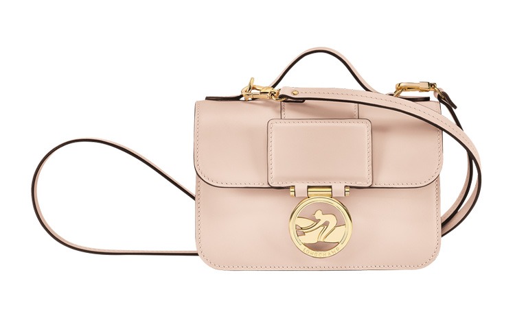 

LONGCHAMP Сумка-мессенджер BOX-TROT из телячьей кожи, через плечо, мини, женская, светло-розовая