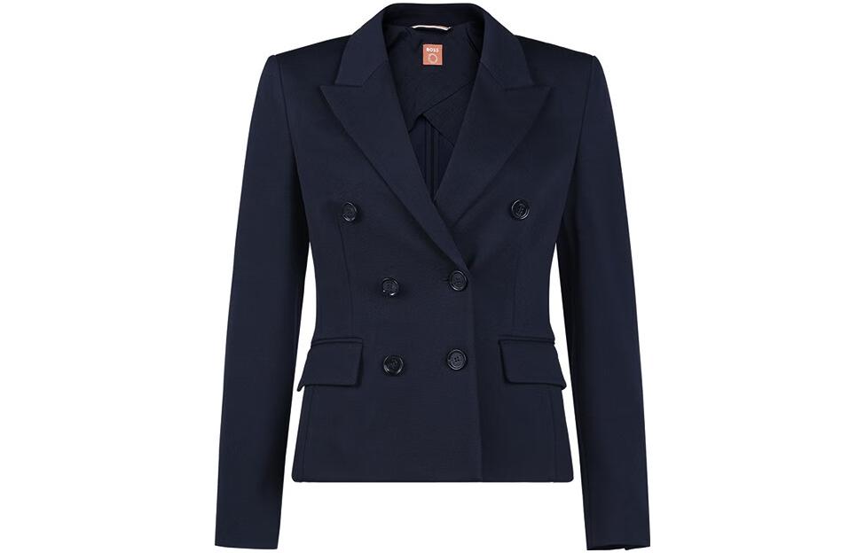 

HUGO BOSS Женский пиджак для делового костюма темно-синий, Dark Blue