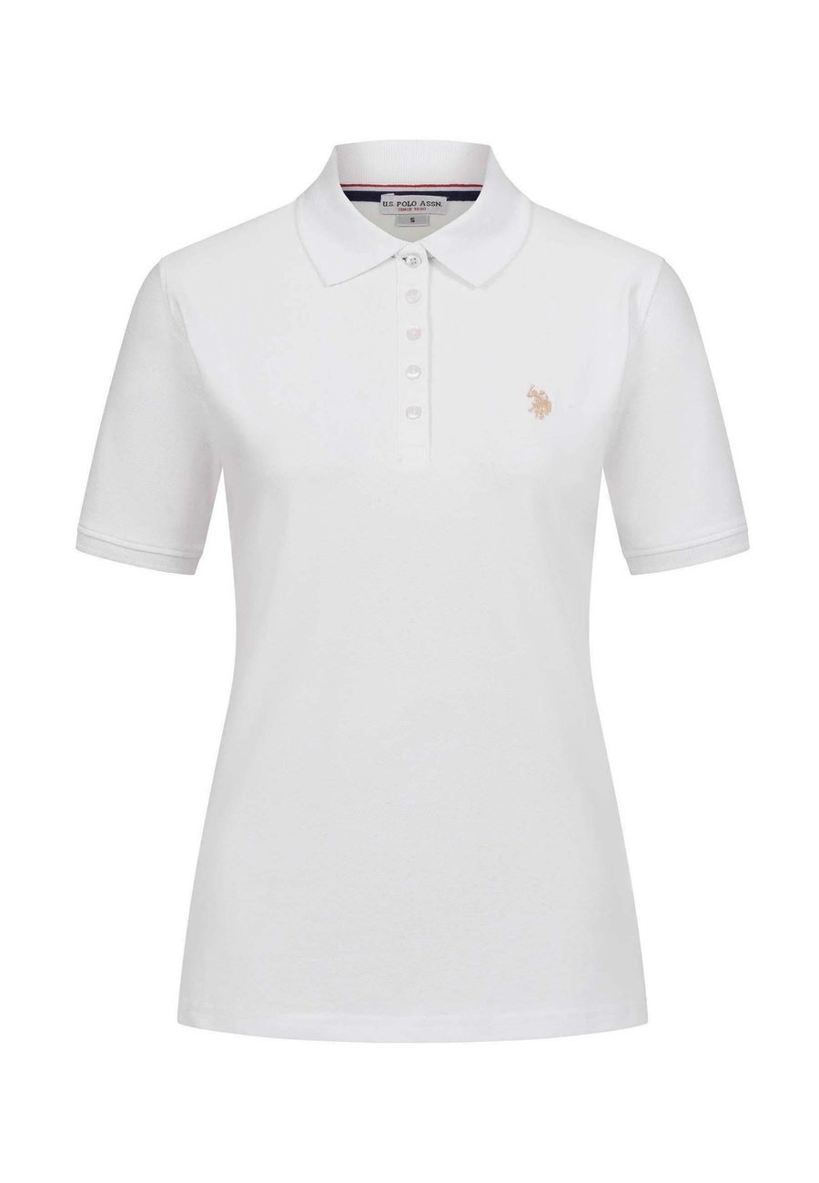 Поло U.S. Polo Assn. Polo shirt, Weiss-Beige/White — фото 4