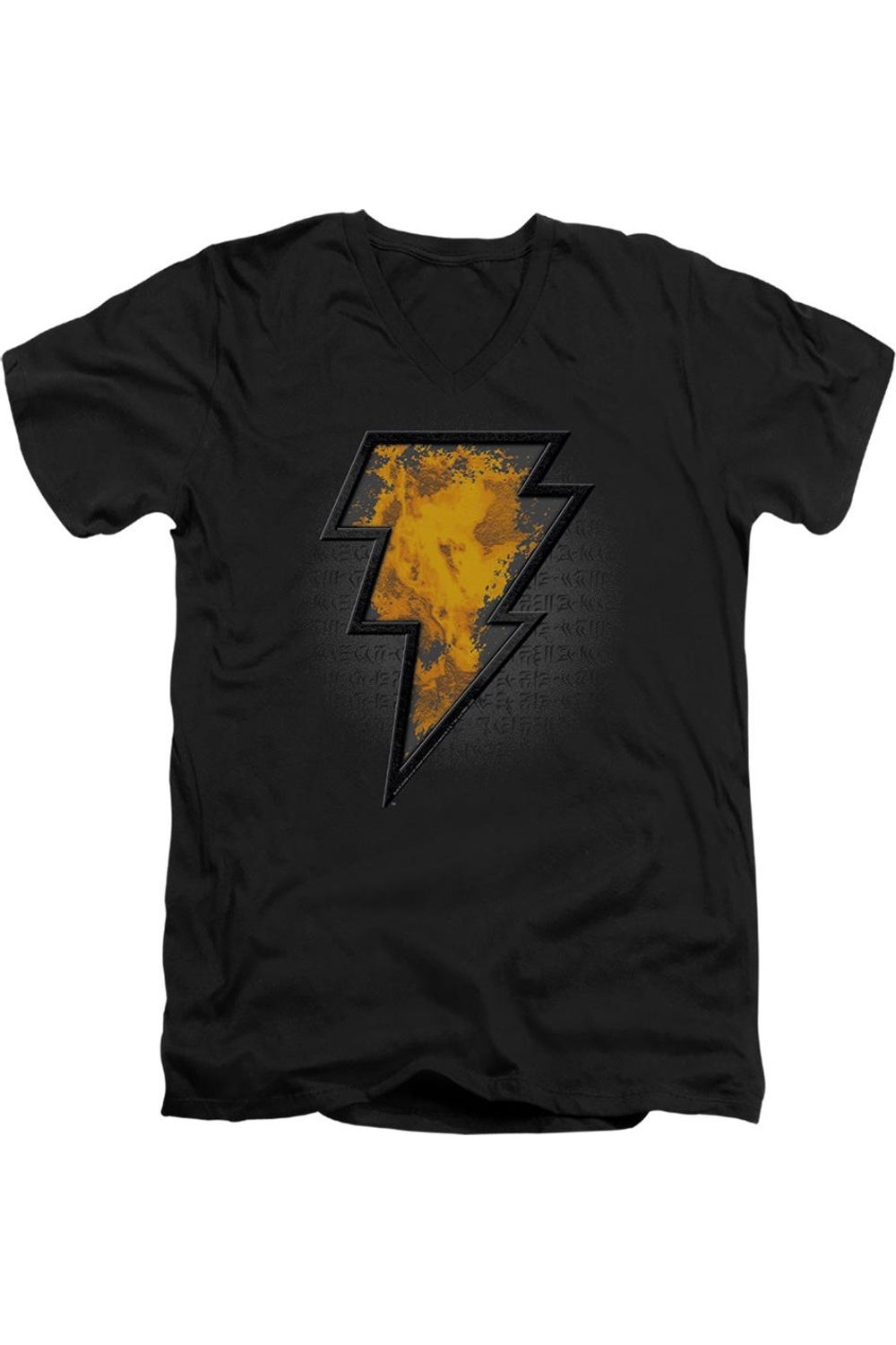 

Футболка/футболка из хлопка премиум-класса Black Adam с коротким рукавом и V-образным вырезом с эмблемой Black Adam Beveled Emblem для взрослых Gildan
