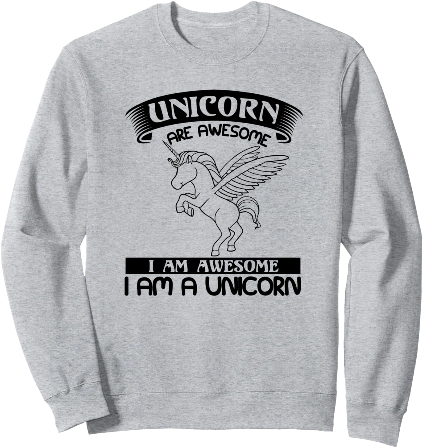 

Единороги - это круто! Я - единорог! - Забавная толстовка для любителей единорогов! Unicorn Are Awesome I Am A Unicorn, серый