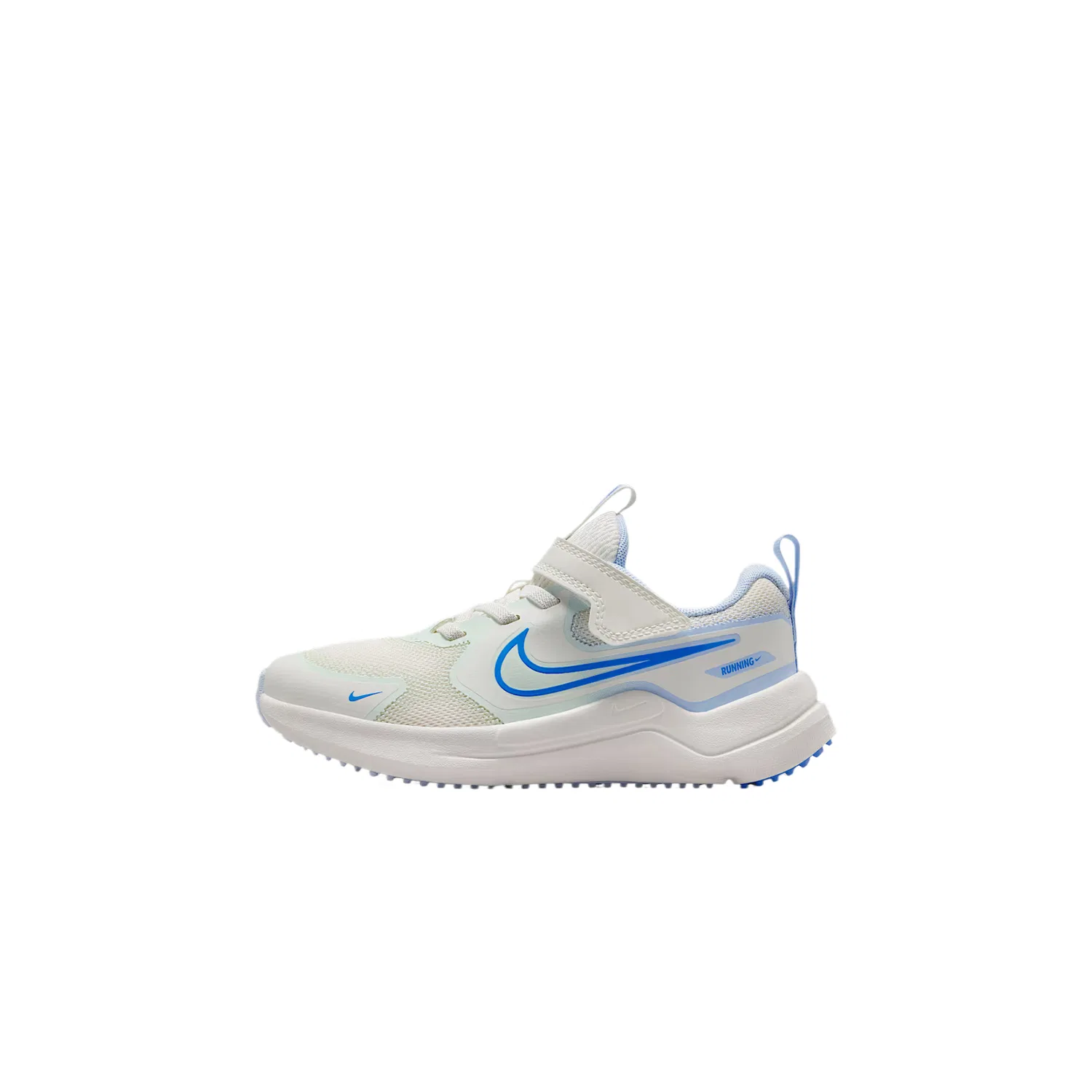 Кроссовки Cosmic Runner Mesh Rebound Low top Kids' Nike, Sail White/Hydrogen Blue/Slight Green/Crystal Blue