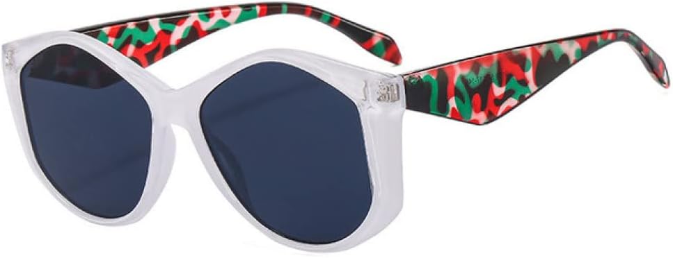 

Солнцезащитные очки неправильной формы для женщин, большие солнцезащитные очки для женщин и мужчин в стиле панк, очки с защитой от УФ-излучения UV400 LANGSER, C3white-black