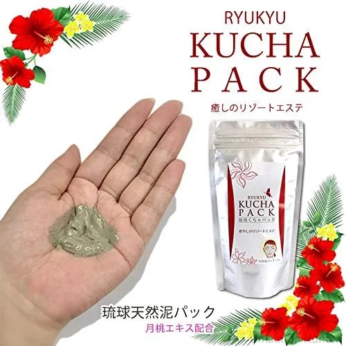 Маска для лица Okinawa Turmeric Sales — Глиняная Ryukyu Kucha Pack, x , натуральная глина с экстрактом луны персика, 300 г — фото 3